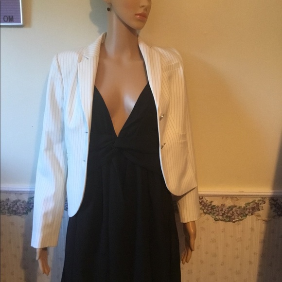 Calvin Klein Pinstripe suit jacket blazer 2P work - Picture 6 of 7